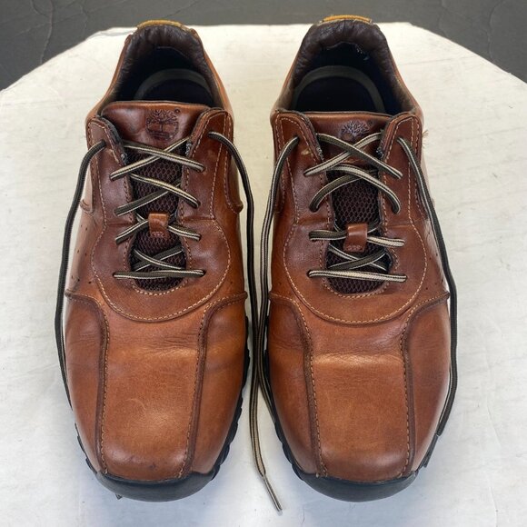 TIMBERLAND Lexington 55518 Brown Leather Lace Up Driving Oxfords Shoes Sz 11.5 M - Picture 1 of 14